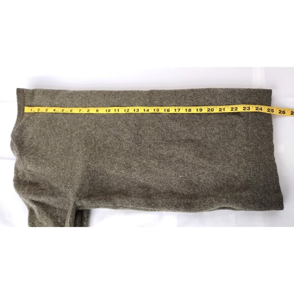 WoolOvers Olive Green 100% Lambswool Crewneck Sweater Size L - Picture 6 of 7